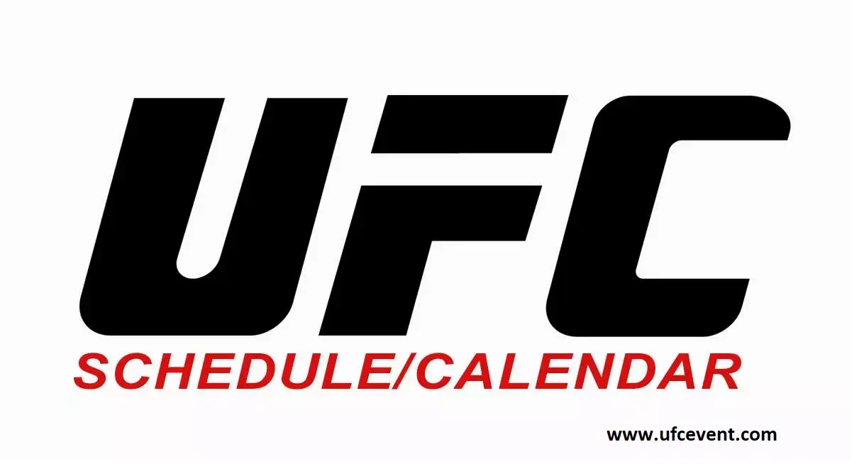 All You Need to Know About the UFC Schedule