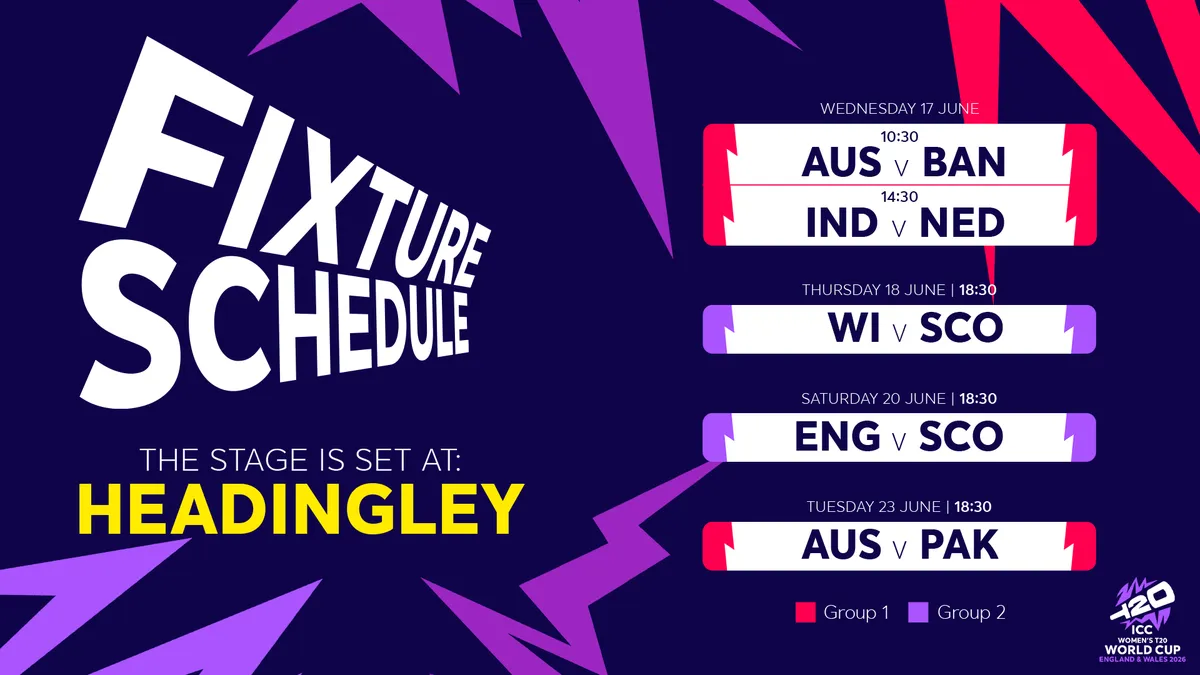 t20 world cup schedule — GB news