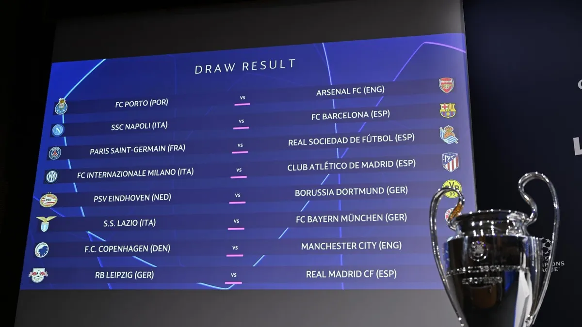 uefa champions league draw — GB news
